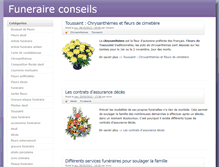Tablet Screenshot of funeraire-conseils.fr